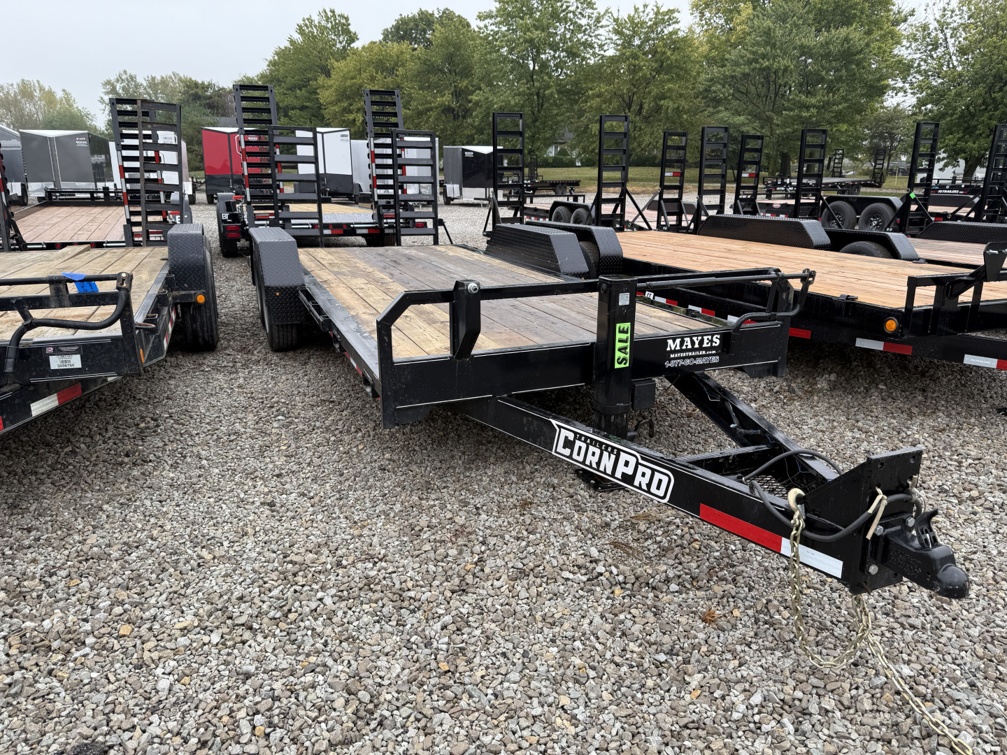 Used 2024 CornPro UT-19 H Equipment Trailer 81x19 TA DOVETAIL (GVW:16000) 5' RAMPS