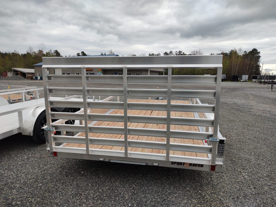New 2026 Sport Haven AUT714T-Aluminum Tandem Axle Tube Top Utility Trailer 7K