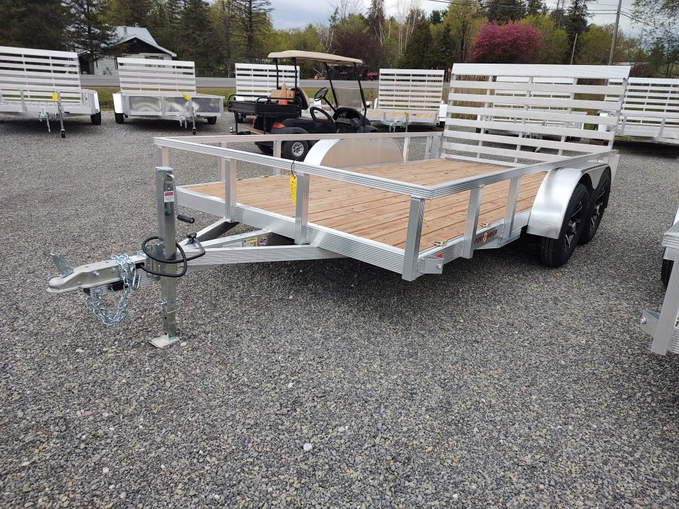 New 2026 Sport Haven AUT714T-Aluminum Tandem Axle Tube Top Utility Trailer 7K