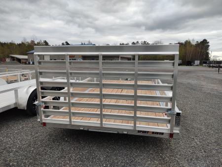 New 2026 Sport Haven AUT714T-Aluminum Tandem Axle Tube Top Utility Trailer 7K