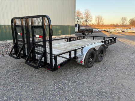 New 2026 PJ Trailers 16'x83" Channel Tandem Utility Trailer - HD Gate