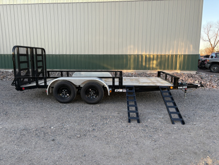 New 2026 PJ Trailers 16'x83" Channel Tandem Utility Trailer - HD Gate