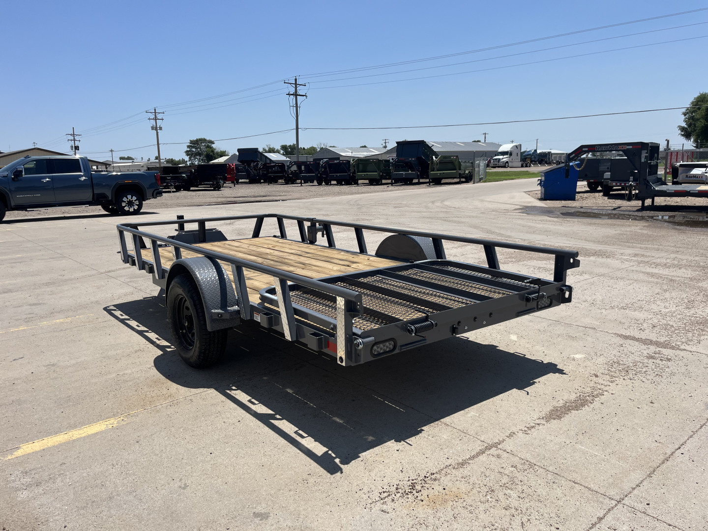New 2026 RawMaxx 14' x 77" With 3,500LB Axle Utility Trailer