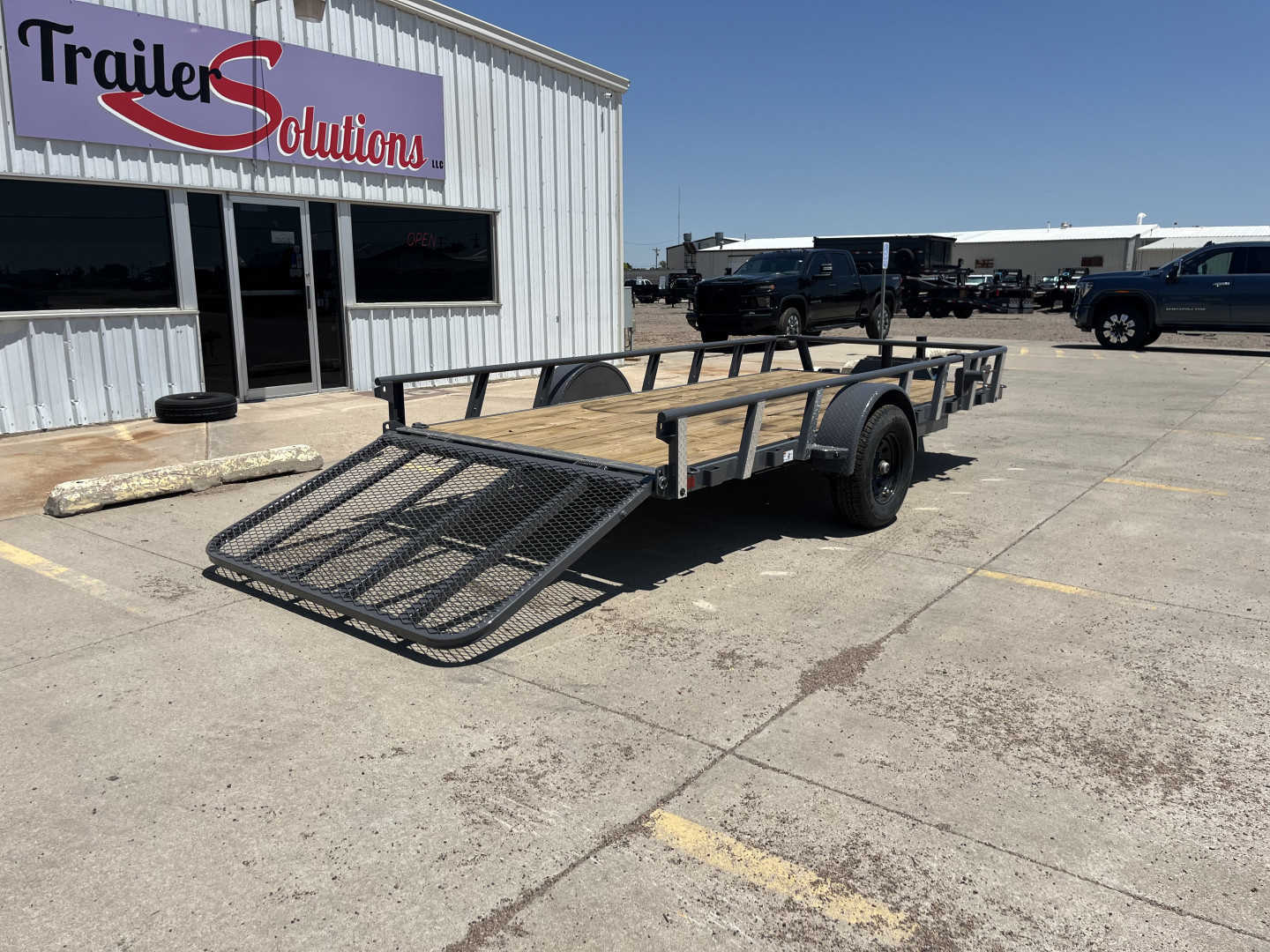 New 2026 RawMaxx 14' x 77" With 3,500LB Axle Utility Trailer