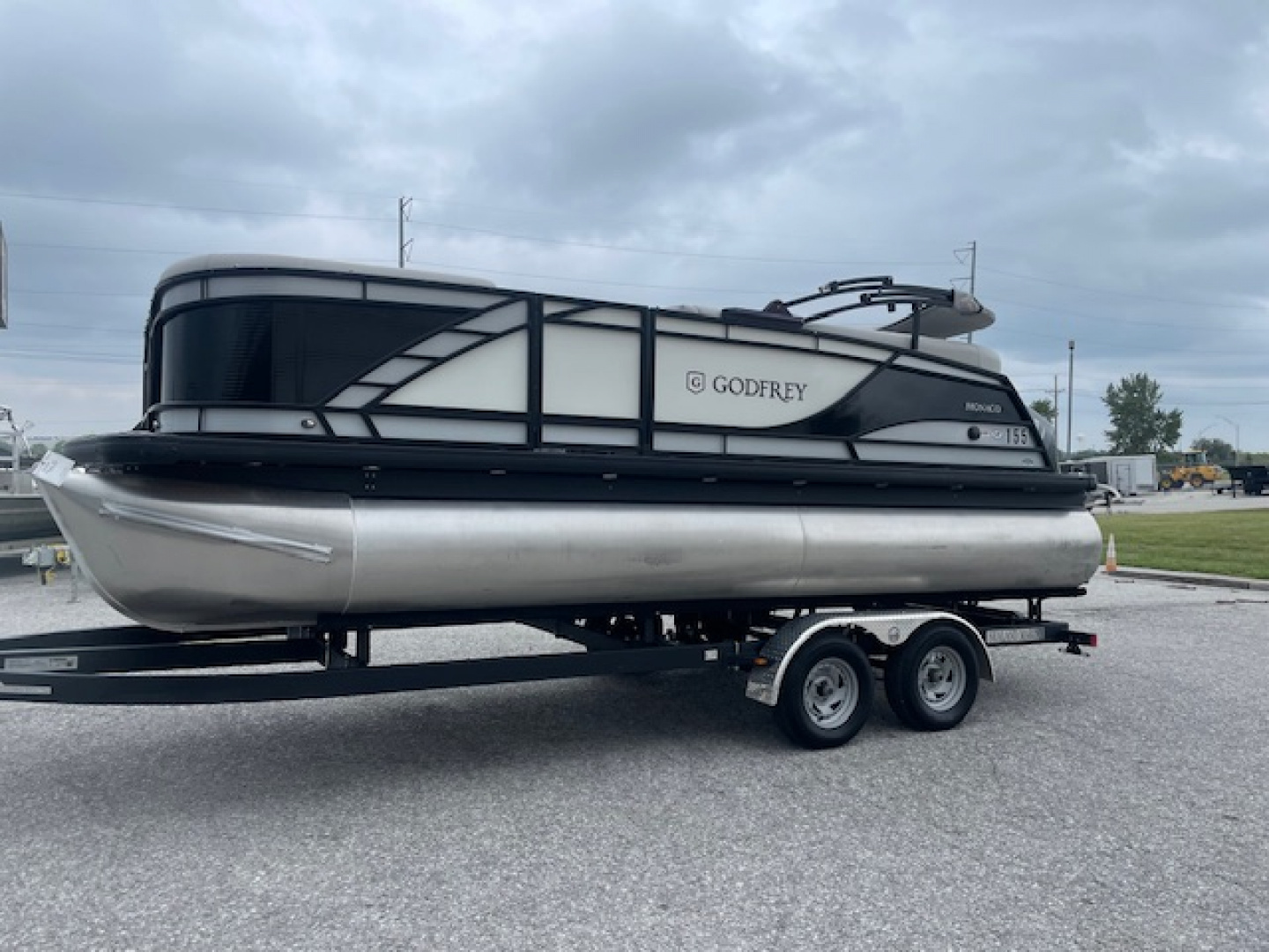 Used 2023 Godfrey Pontoon Boats Monaco 215 SB Tritoon Pontoon Boat
