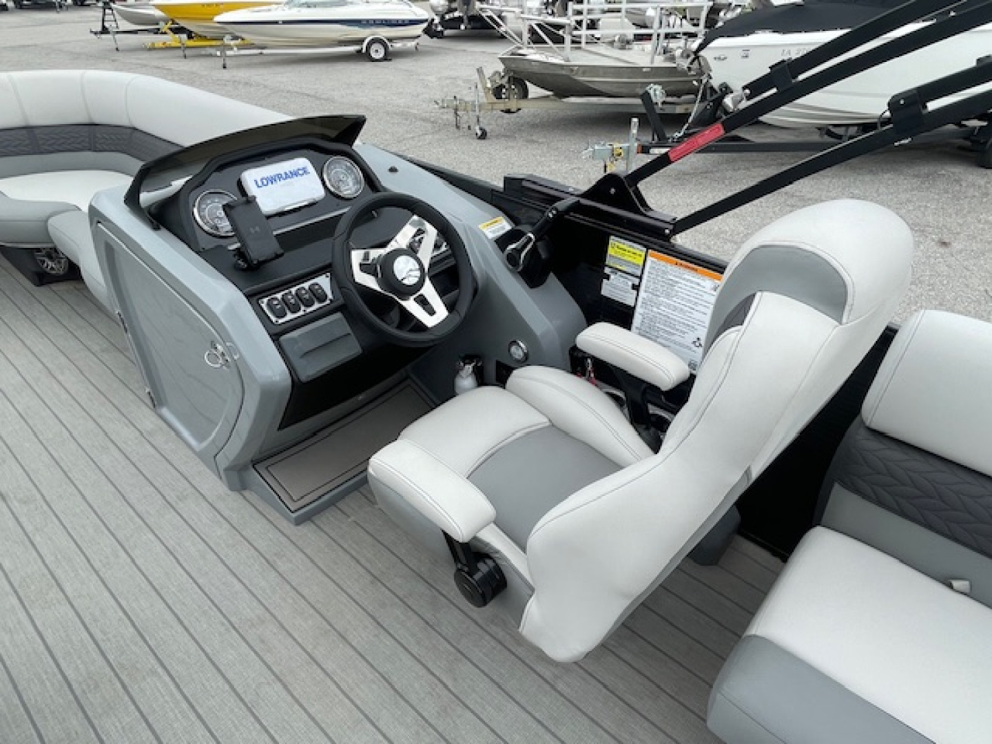 Used 2023 Godfrey Pontoon Boats Monaco 215 SB Tritoon Pontoon Boat