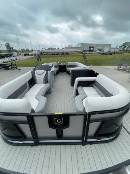 Used 2023 Godfrey Pontoon Boats Monaco 215 SB Tritoon Pontoon Boat