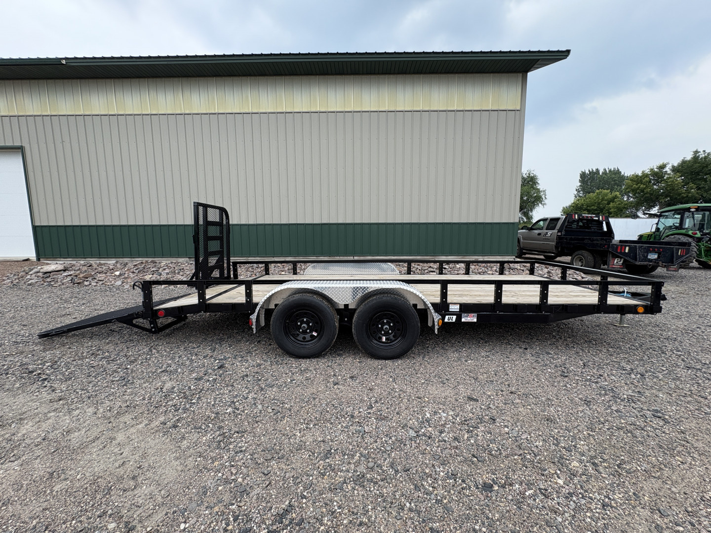 New 2026 PJ 18' x 83" Tandem Utility Trailer - HD Gate