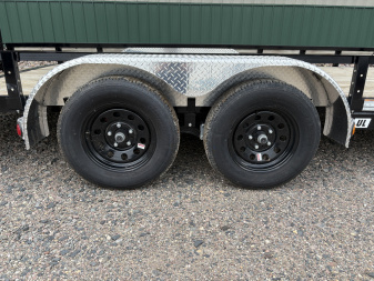 New 2026 PJ 18' x 83" Tandem Utility Trailer - HD Gate