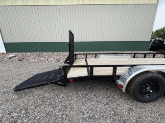 New 2026 PJ 18' x 83" Tandem Utility Trailer - HD Gate