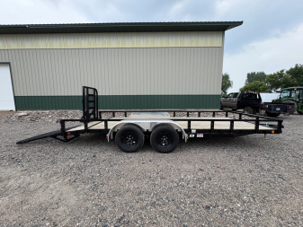 New 2026 PJ 18' x 83" Tandem Utility Trailer - HD Gate