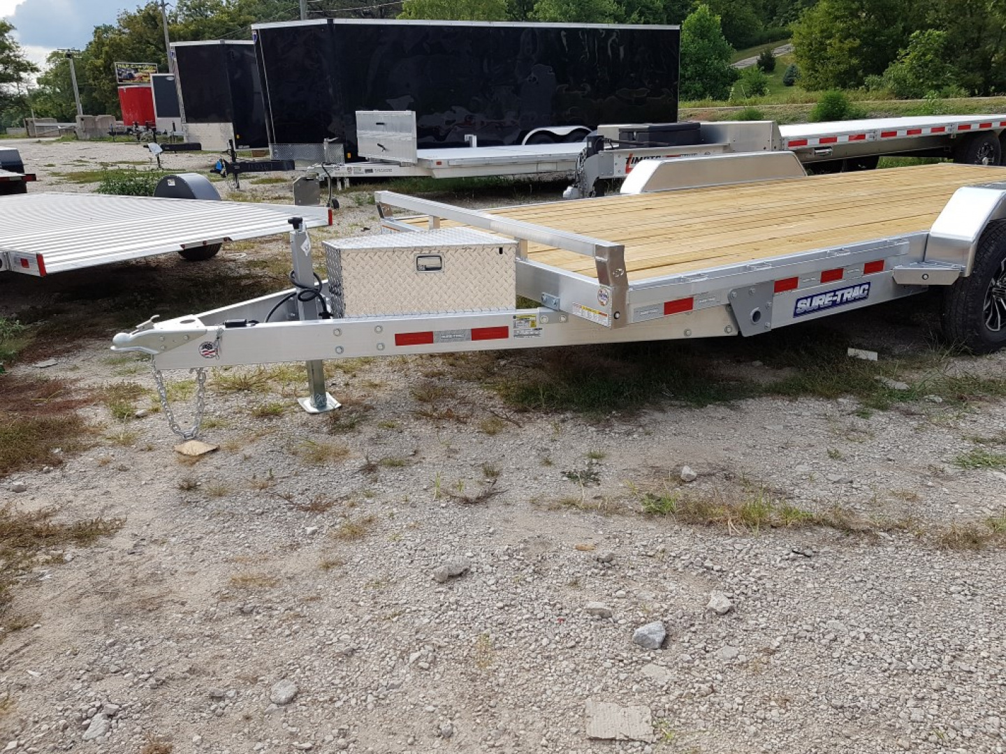 New 2025 Sure-Trac 82x18 Aluminum Power Tilt Car Hauler