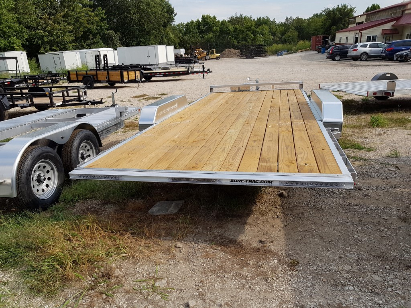 New 2025 Sure-Trac 82x18 Aluminum Power Tilt Car Hauler