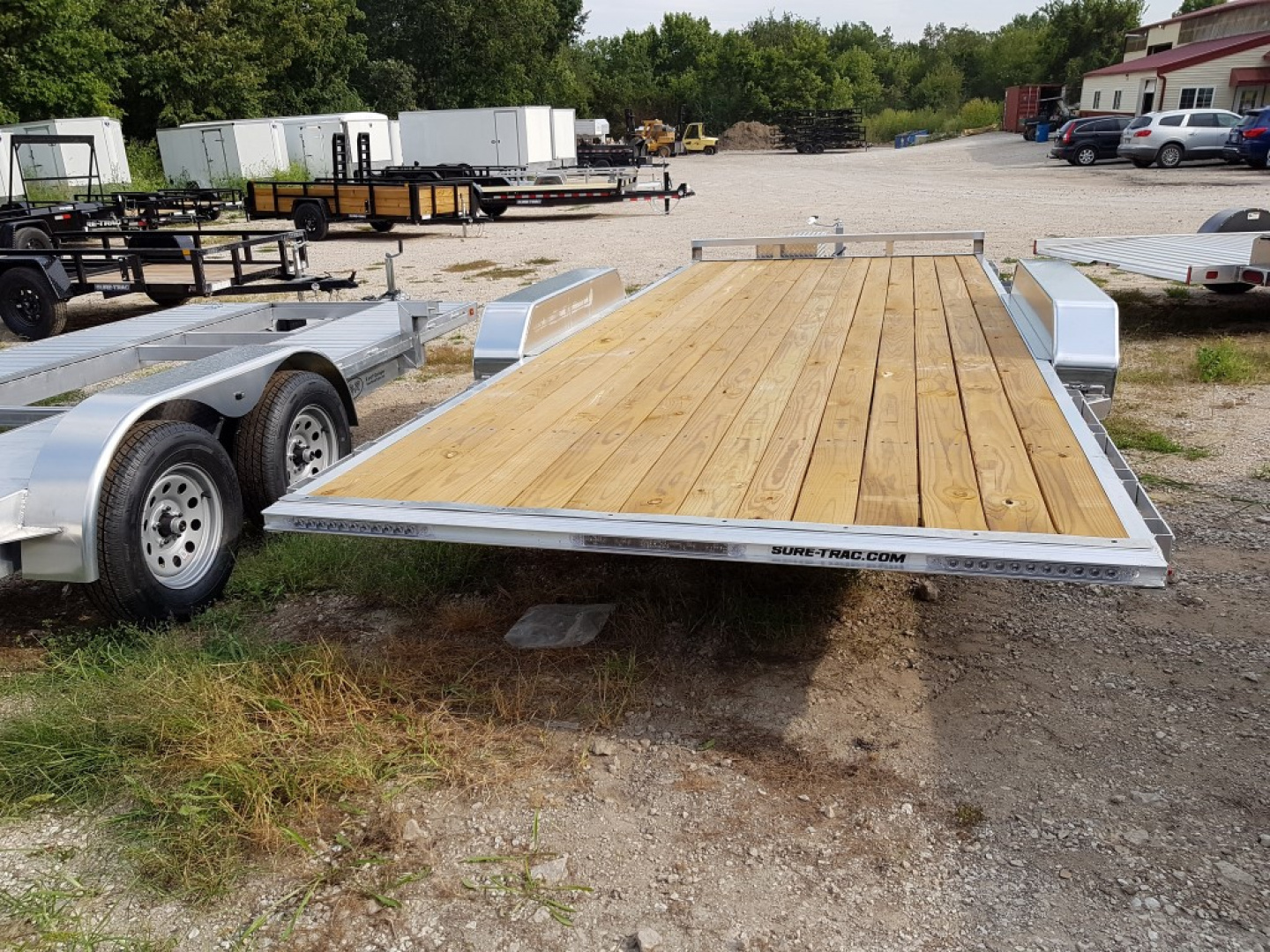 New 2025 Sure-Trac 82x18 Aluminum Power Tilt Car Hauler