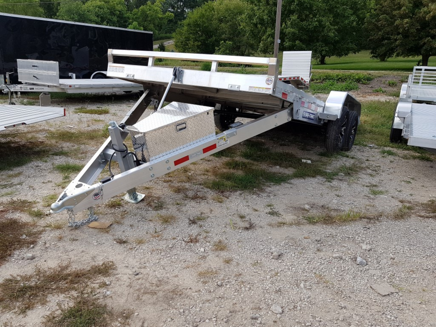 New 2025 Sure-Trac 82x18 Aluminum Power Tilt Car Hauler