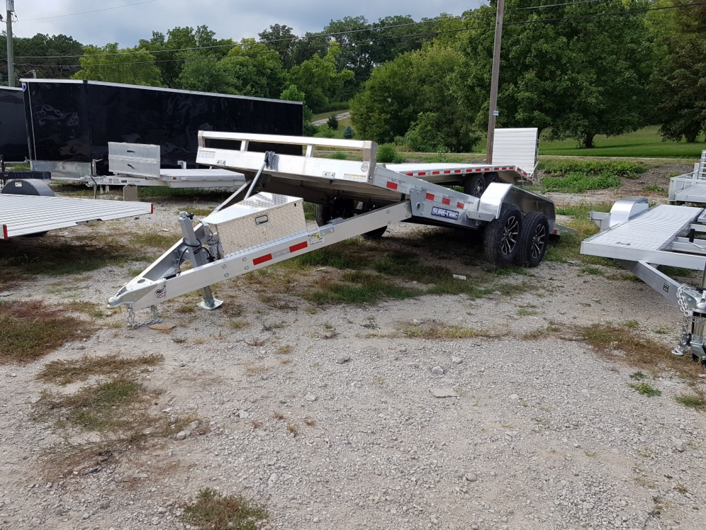 New 2025 Sure-Trac 82x18 Aluminum Power Tilt Car Hauler