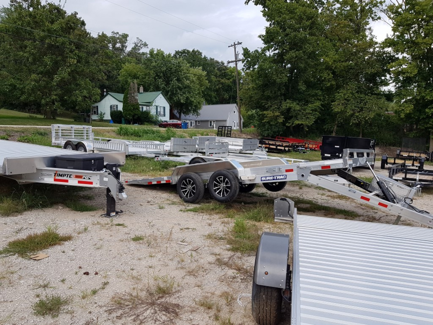 New 2025 Sure-Trac 82x18 Aluminum Power Tilt Car Hauler