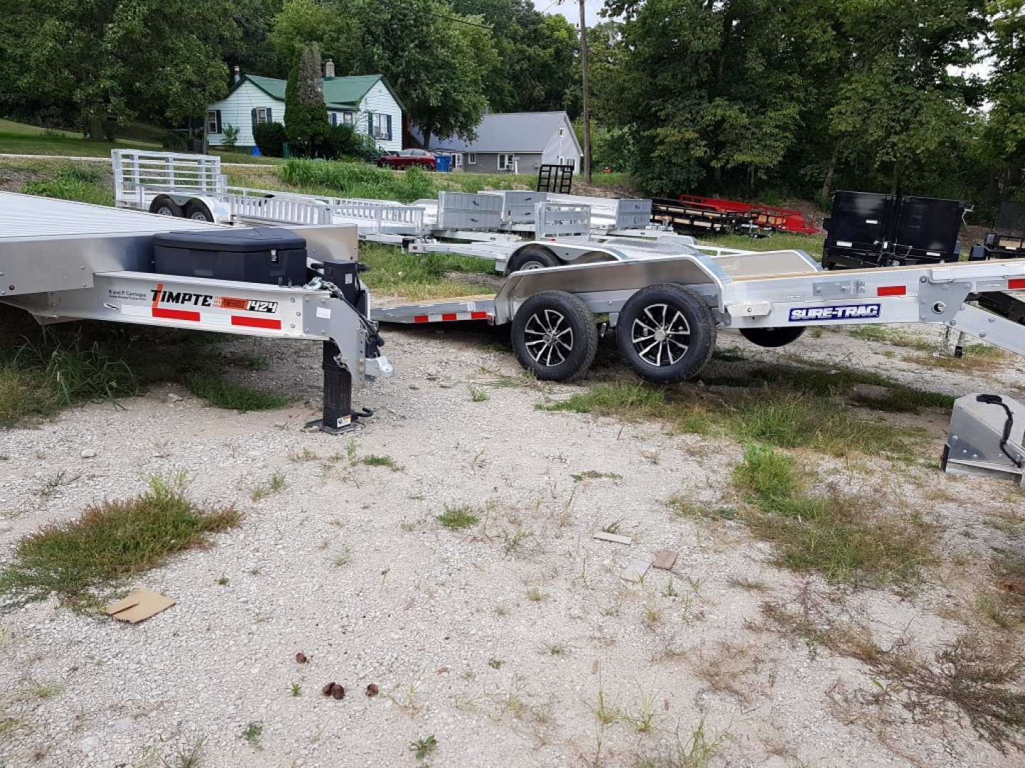 New 2025 Sure-Trac 82x18 Aluminum Power Tilt Car Hauler