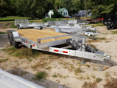 New 2025 Sure-Trac 82x18 Aluminum Power Tilt Car Hauler