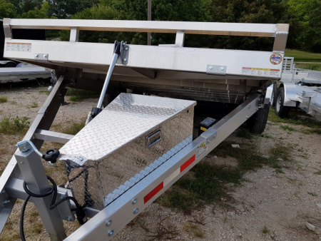 New 2025 Sure-Trac 82x18 Aluminum Power Tilt Car Hauler