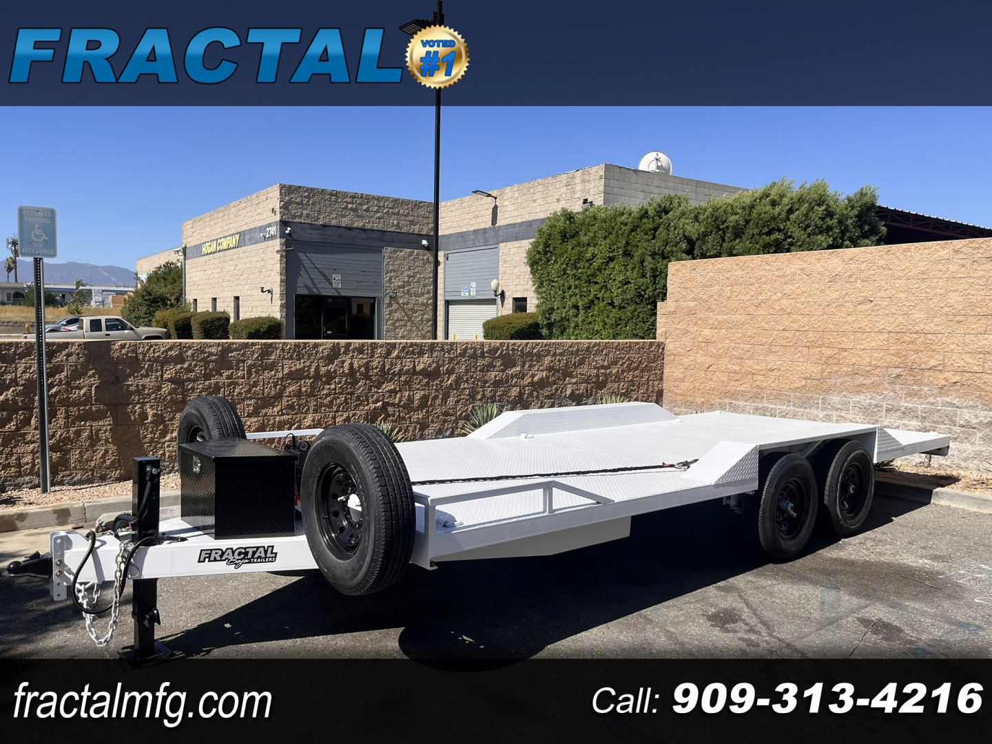New 2026 FRACTAL RACER METAL DECK CAR HAULER