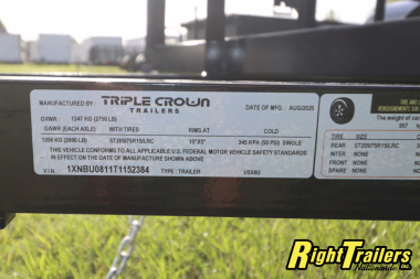 New 2026 5X8 Triple Crown Utility Trailer