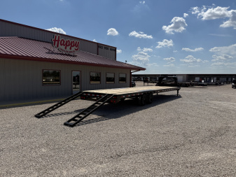 New 2026 PJ 102"x32' GN Low-Pro Flatbed w/ Singles - LS