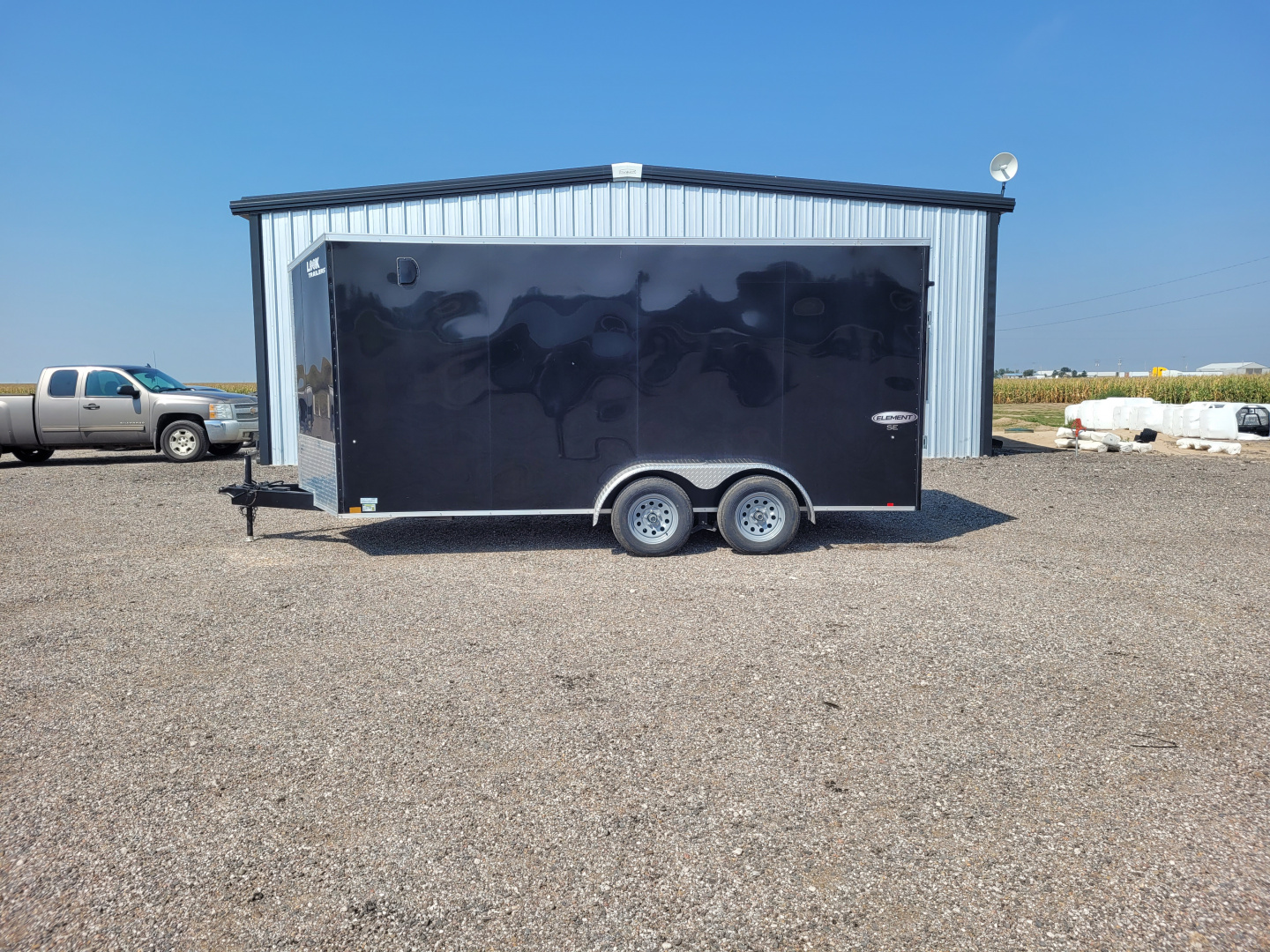 Used 2025 Look 7'x16' Enclosed Trailer