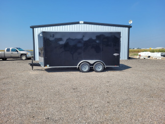 Used 2025 Look 7'x16' Enclosed Trailer