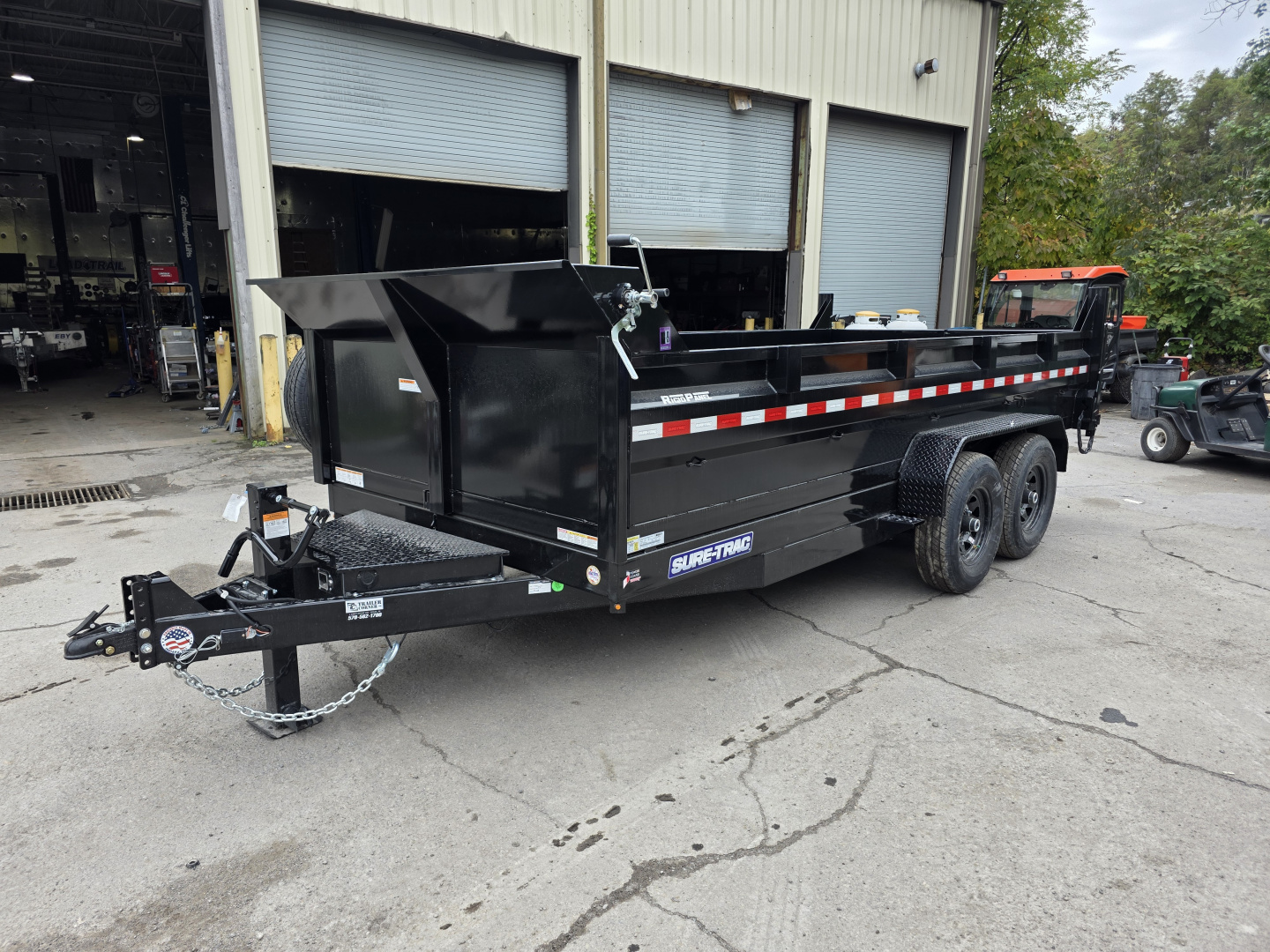 New 2026 Sure-Trac 7X16 14K - RAMPS Dump Trailer
