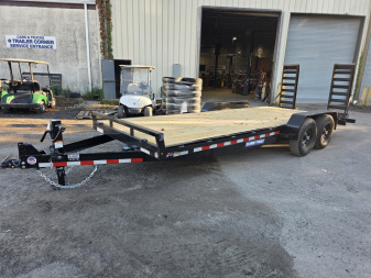 New 2026 Sure-Trac 7X20 14K - KNEE RAMPS Equipment Trailer