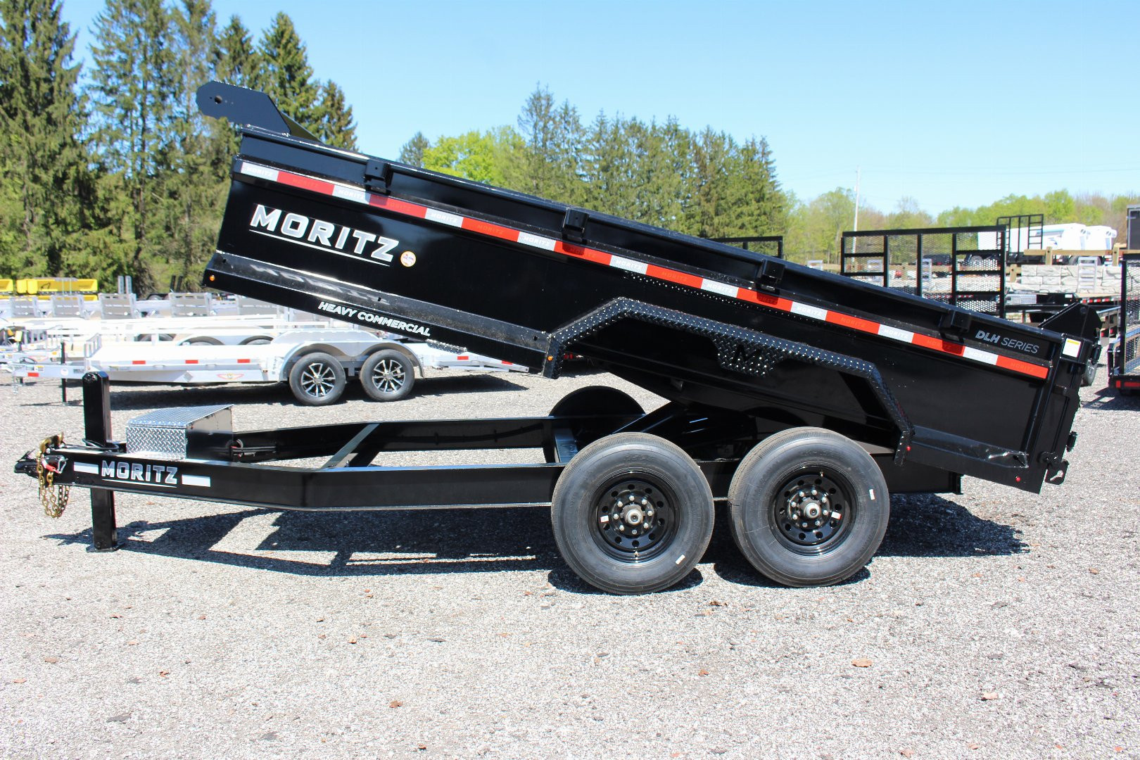 New 2025 Moritz 6' 10" x 14' Heavy Commercial DLH Series Dump Trailer - 14000# GVW