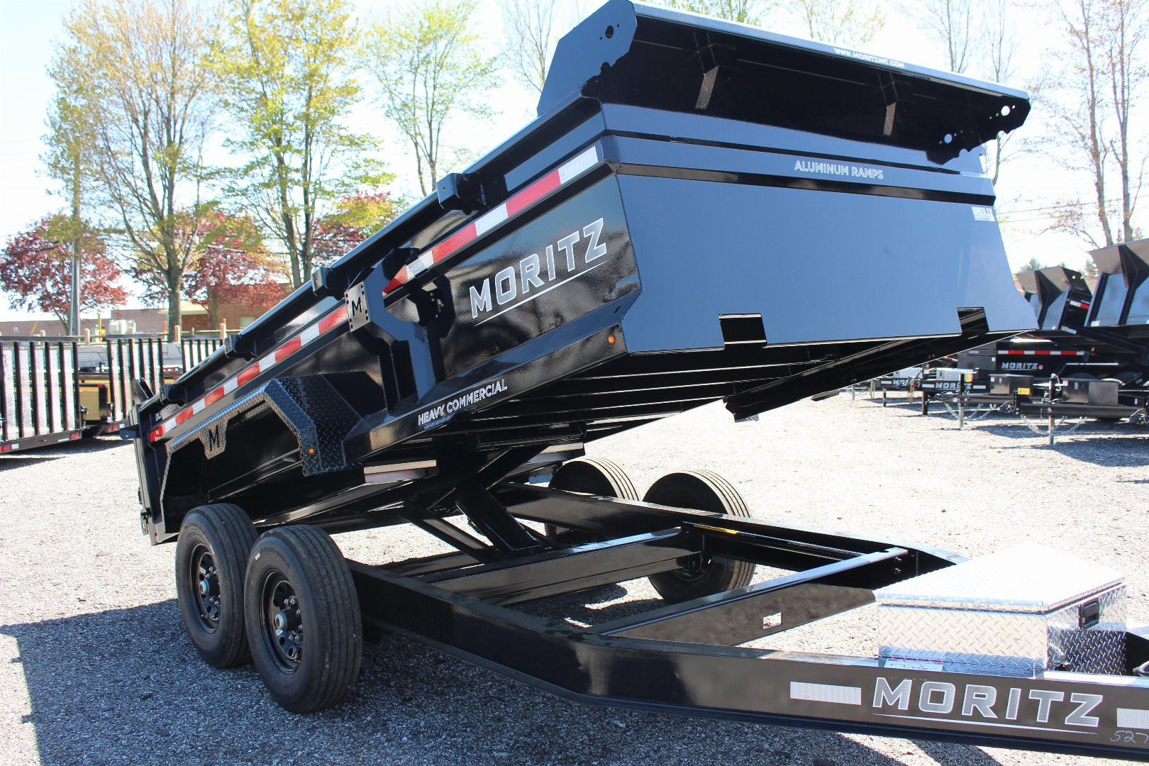 New 2025 Moritz 6' 10" x 14' Heavy Commercial DLH Series Dump Trailer - 14000# GVW