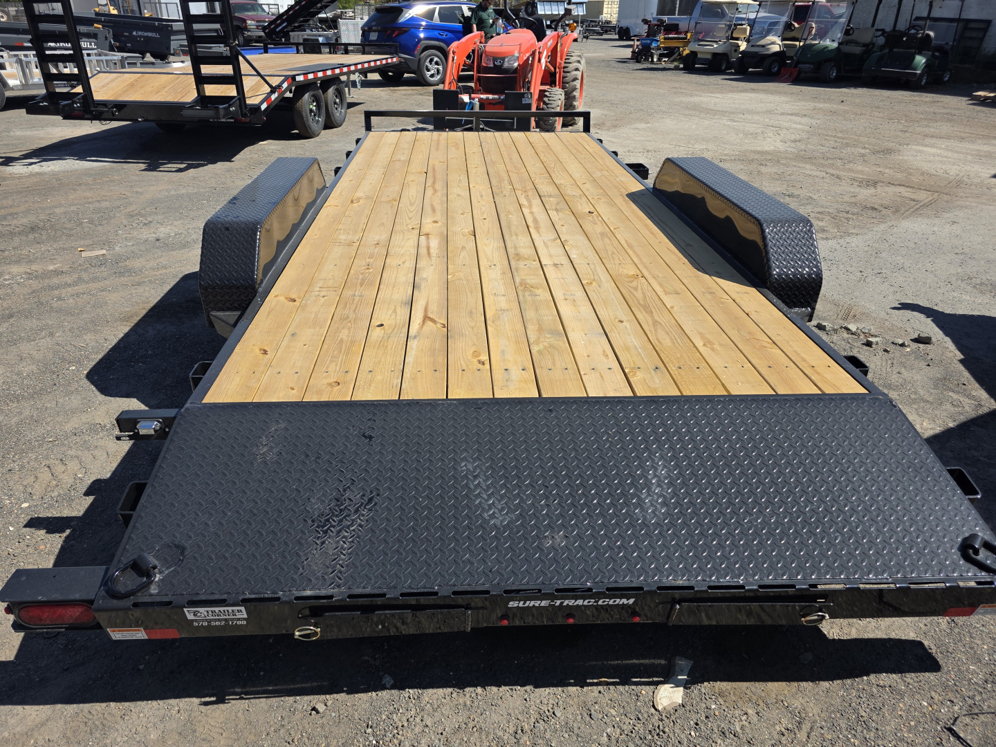 New 2026 Sure-Trac 7X18 7K - WOOD Car / Racing Trailer