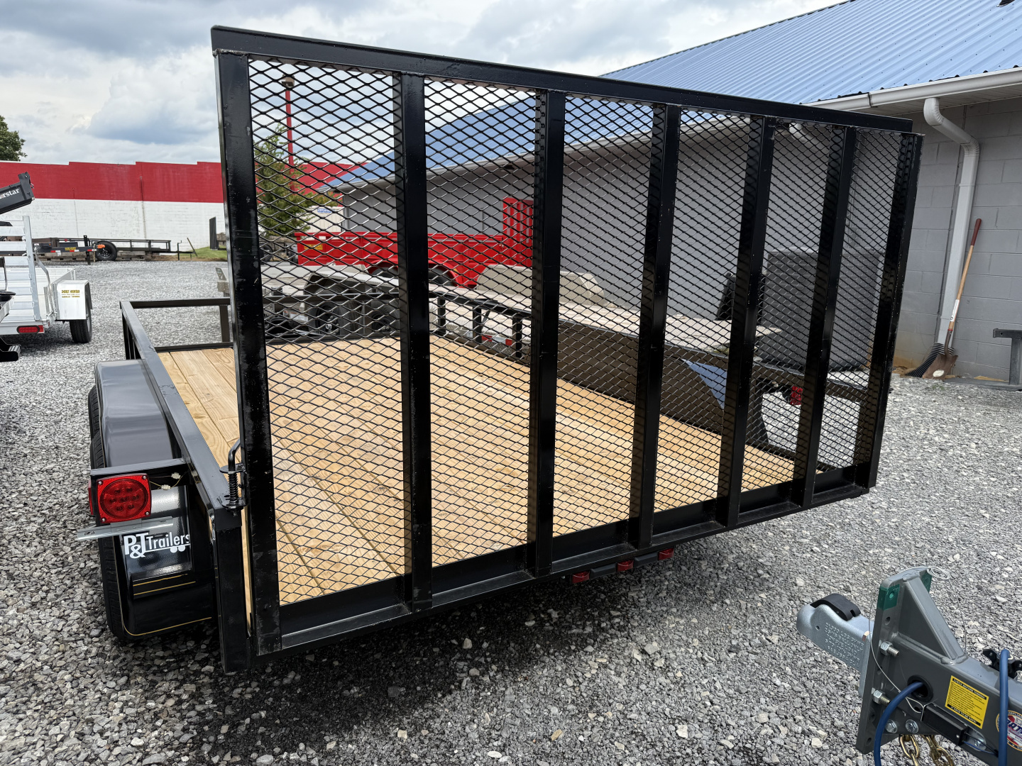 New 2025 P & T Trailers 7K 82X12 TUBE 2 BRAKE 7K JACK Utility Trailer