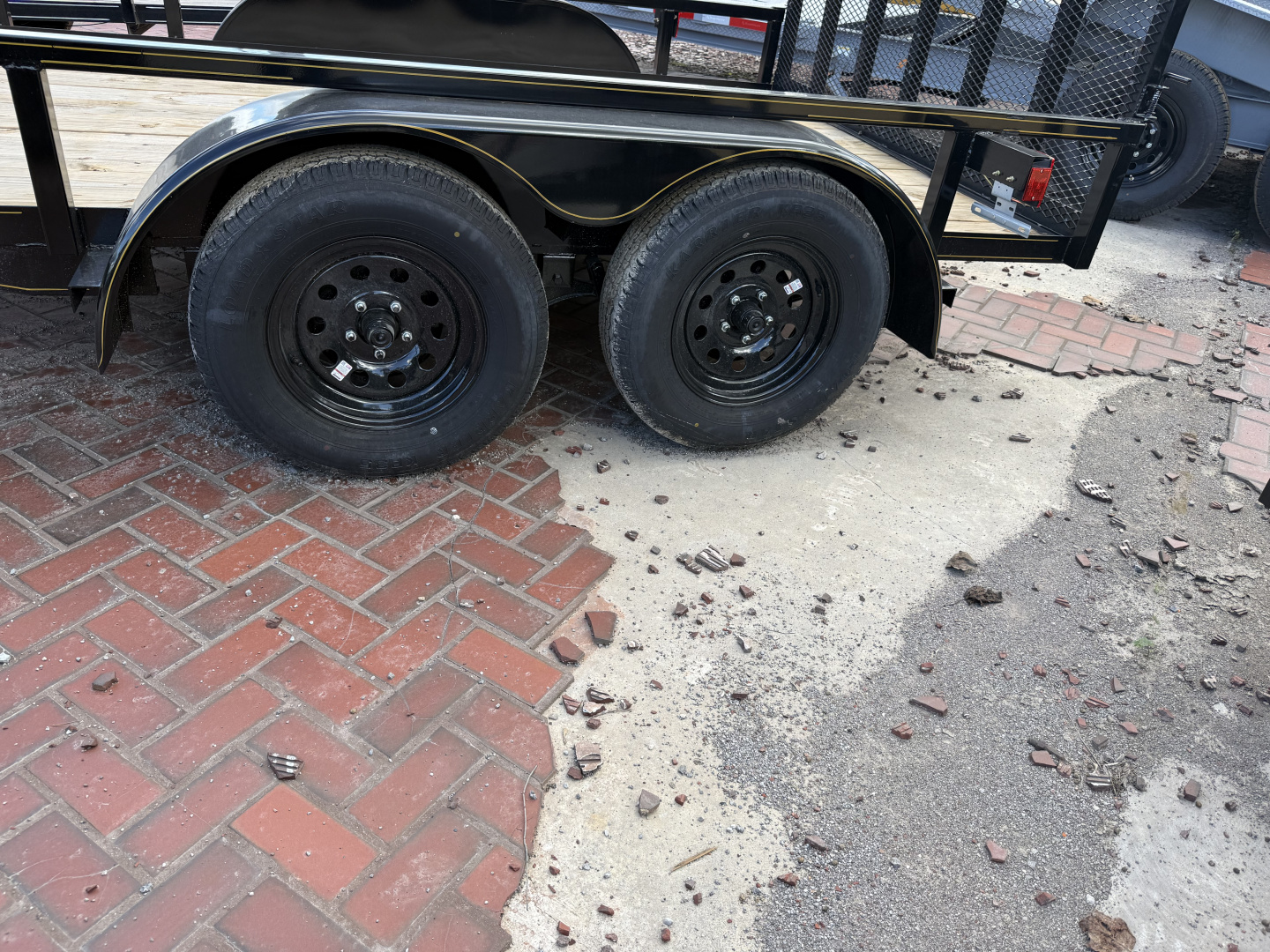 New 2025 P & T Trailers 7K 82X12 TUBE 2 BRAKE 7K JACK Utility Trailer