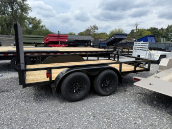 New 2025 P & T Trailers 7K 82X12 TUBE 2 BRAKE 7K JACK Utility Trailer