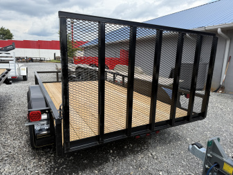 New 2025 P & T Trailers 7K 82X12 TUBE 2 BRAKE 7K JACK Utility Trailer