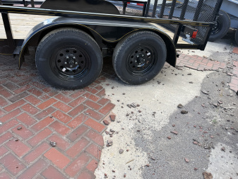 New 2025 P & T Trailers 7K 82X12 TUBE 2 BRAKE 7K JACK Utility Trailer