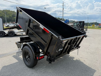 New 2025 P & T Trailers 5X8 DUMP 3 WAY GATE Dump Trailer