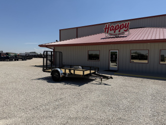 2026 PJ 77"x10' Single Axle Utility Trailer - U7