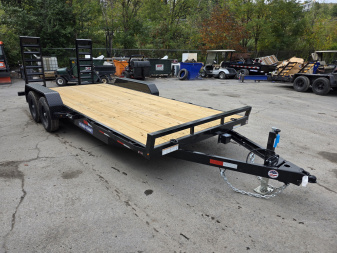 New 2026 Sure-Trac 7X18 10K - KNEE RAMPS Equipment Trailer