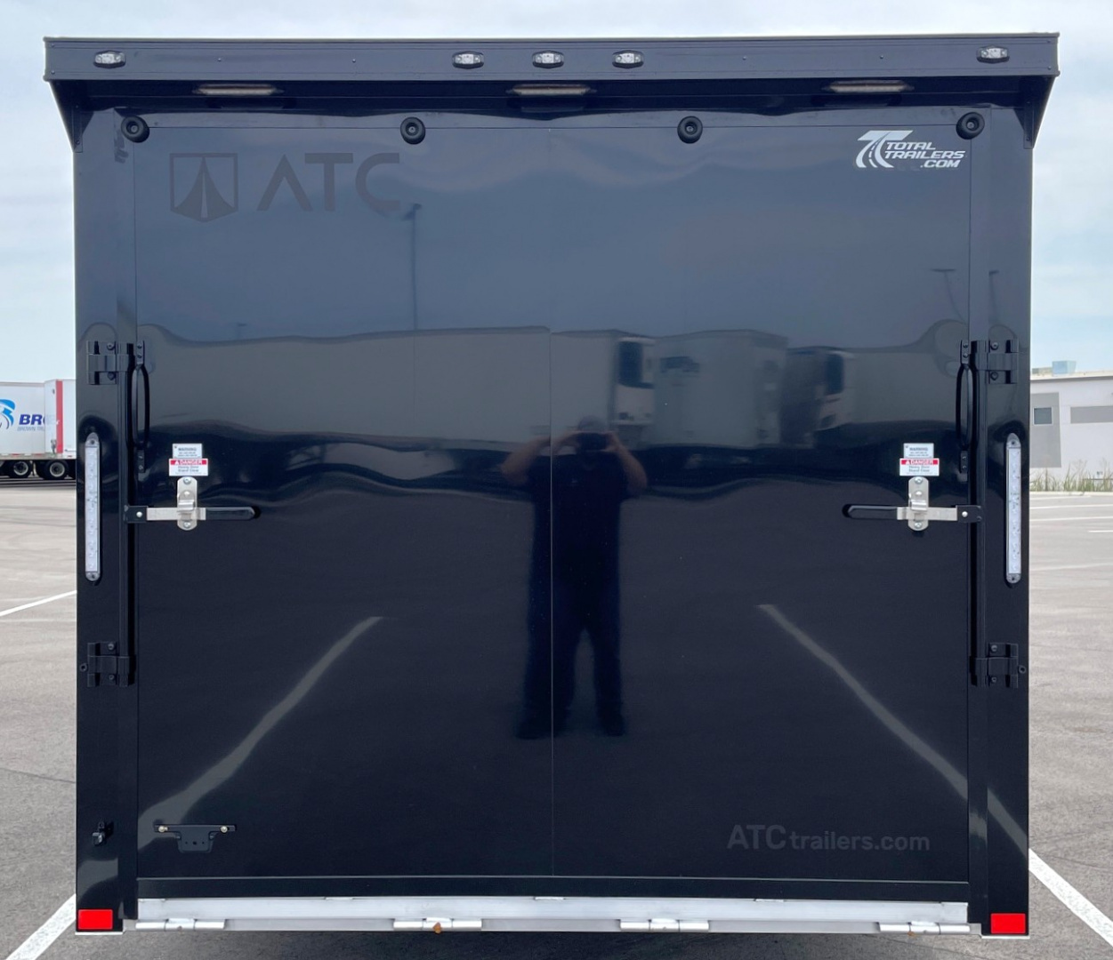 New ATC RoM 400 Aluminum 24' Enclosed Car Hauler Trailer 9990 GVWR: Escape Door, Blackout, Spare, AC, Insulation, Coin Floor