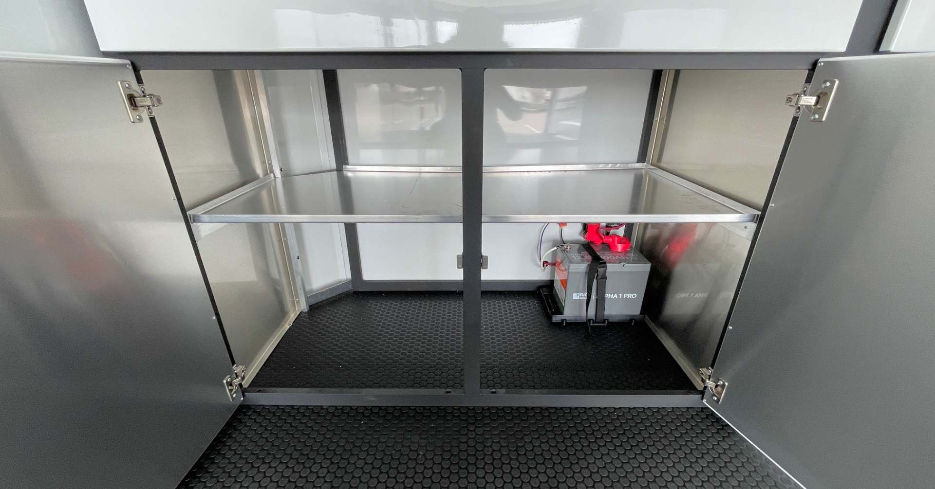 New ATC RoM 400 Aluminum 24' Enclosed Car Hauler Trailer 9990 GVWR: Escape Door, Blackout, Spare, AC, Insulation, Coin Floor