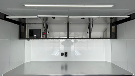 New ATC RoM 400 Aluminum 24' Enclosed Car Hauler Trailer 9990 GVWR: Escape Door, Blackout, Spare, AC, Insulation, Coin Floor