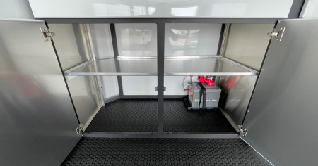 New ATC RoM 400 Aluminum 24' Enclosed Car Hauler Trailer 9990 GVWR: Escape Door, Blackout, Spare, AC, Insulation, Coin Floor