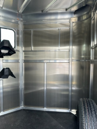 New 2026 Adam 2 Horse Straightload JuLite Bumper Pull Horse Trailer