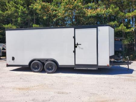 New 2026 COVERED WAGON 8.5X20 ENCLOSED TRAILER WITH 5200LB AXLES AND BLACK OUT PACKAGE