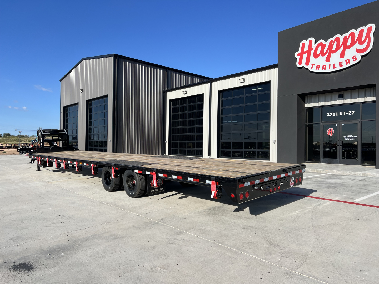 New 2026 PJ 102"x40' GN Low-Pro Air-Ride Flatbed w/ Duals - LD