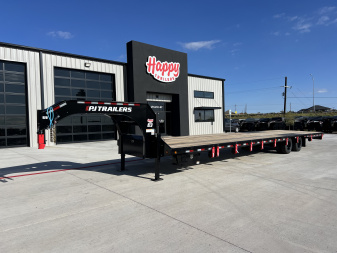 New 2026 PJ 102"x40' GN Low-Pro Air-Ride Flatbed w/ Duals - LD